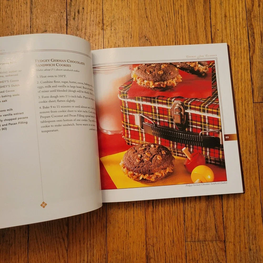 Hersheys Cookbook Best Loved Recipes Hardcover Gift Home Decor Staging Retro